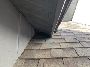 Rats commonly enter through the soffit.